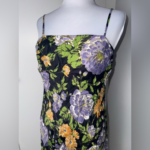 Farm Rio Capri Floral Black Sleeveless Mini Dress/XS/SMALL - Picture 5 of 10